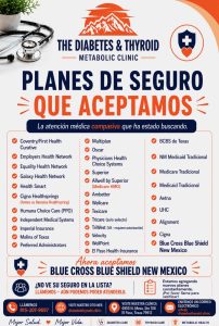 Guía en español de seguros médicos aceptados en Diabetes & Thyroid Metabolic Clinic en El Paso