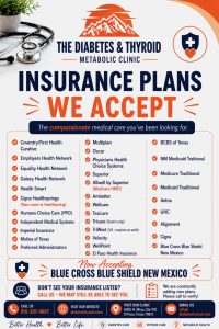 English guide to insurance plans accepted at Diabetes & Thyroid Metabolic Clinic in El Paso